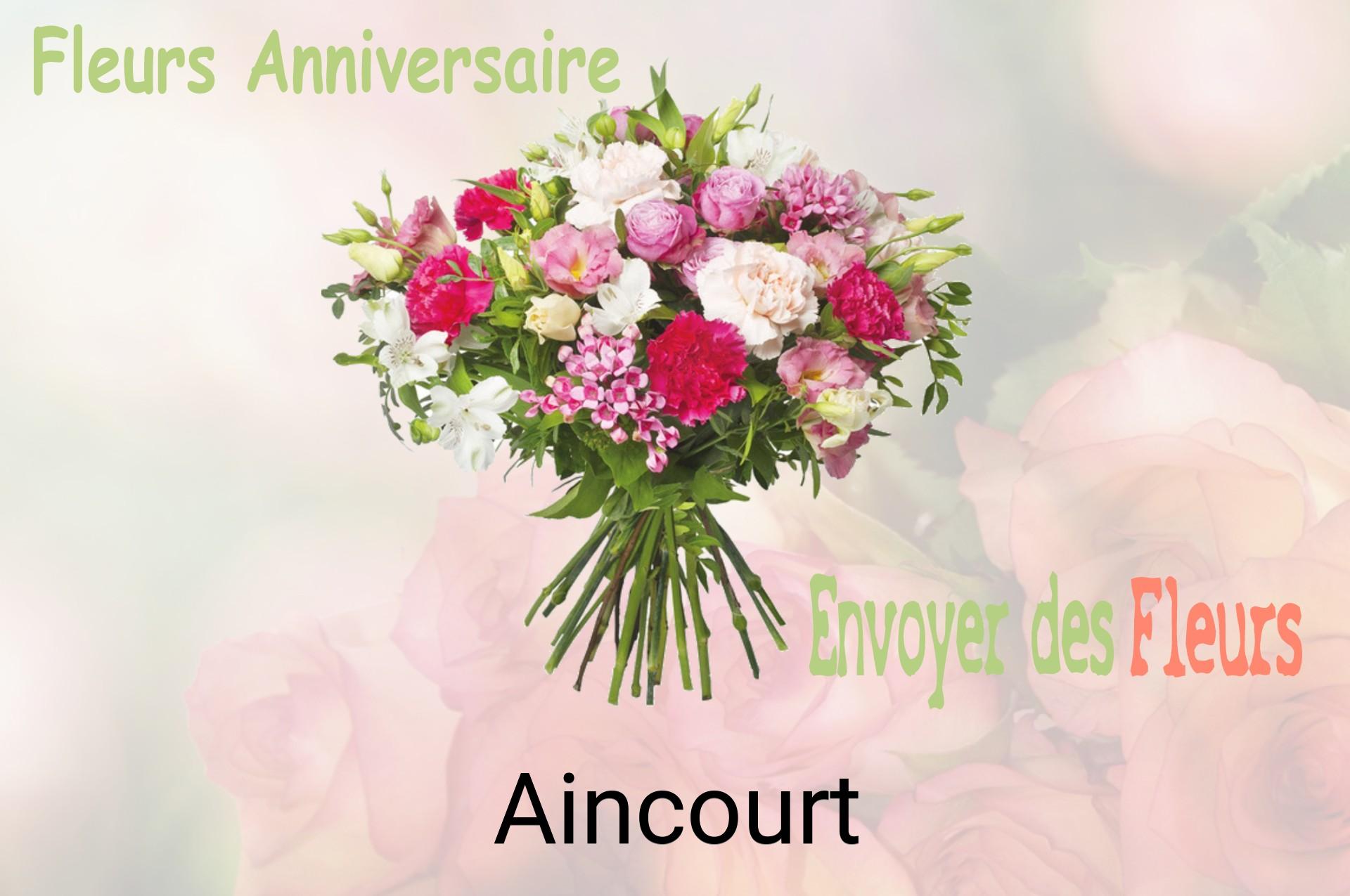 Bouquet de fleurs d’anniversaire livré à Aincourt